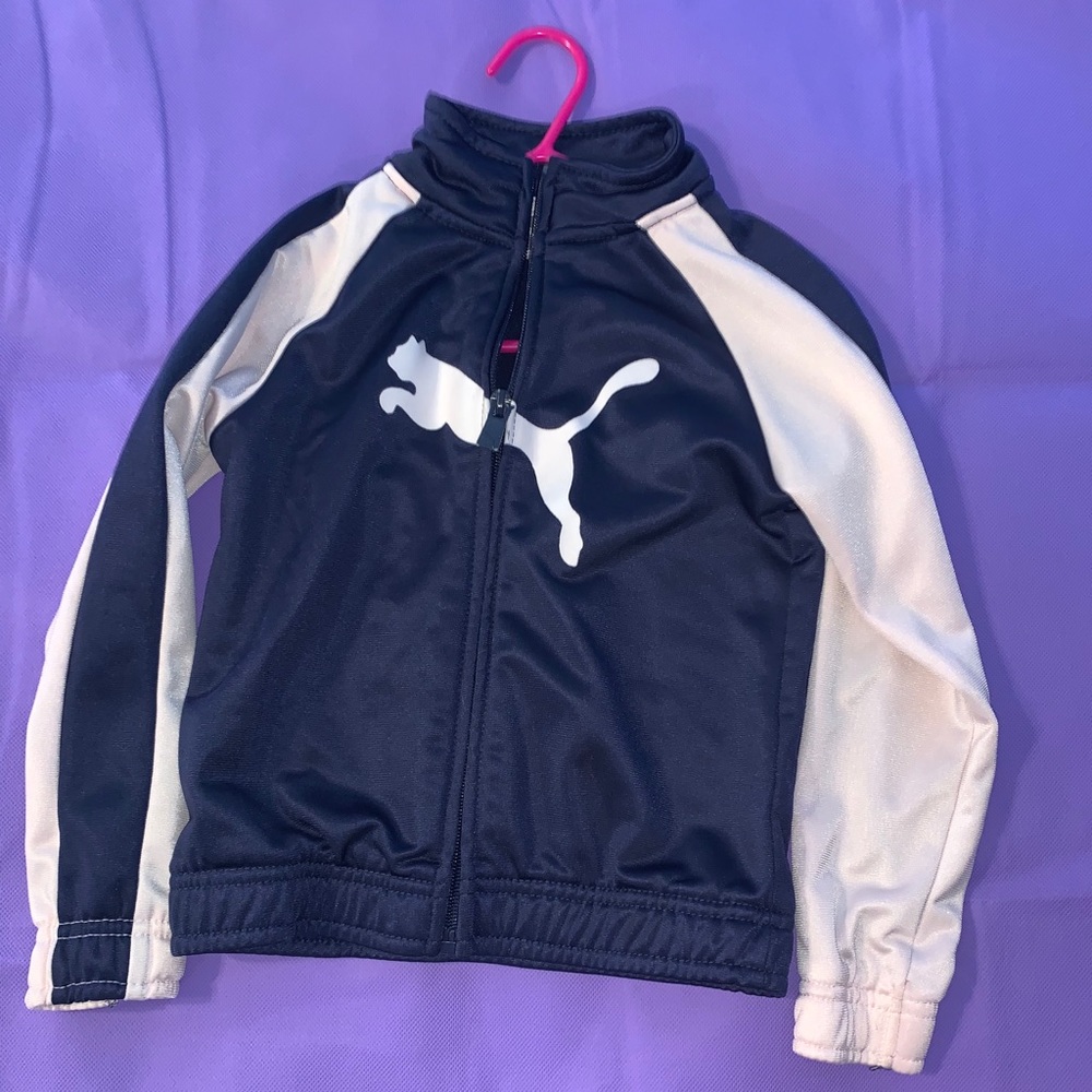 Light Pink & Navy Blue Zip Up Jacket✨